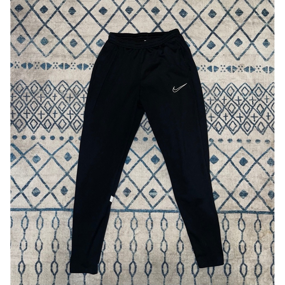 Nike Dri-FIT Essential Women's Running Pants Black Reflective Zip XS